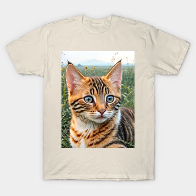 Beautiful Bengal Cat Kitten T-Shirt by PlanetMonkey